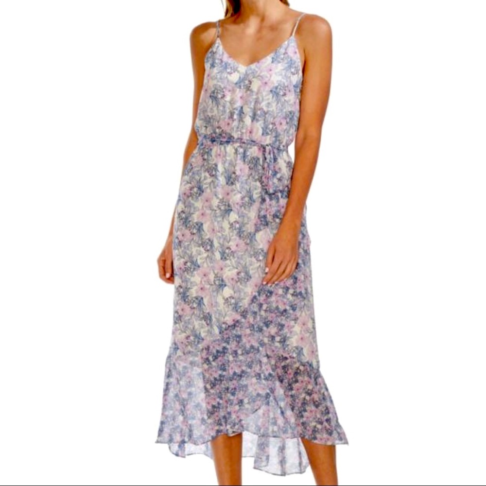 Vince Camuto Ruffled Hem Dress size 12 floral